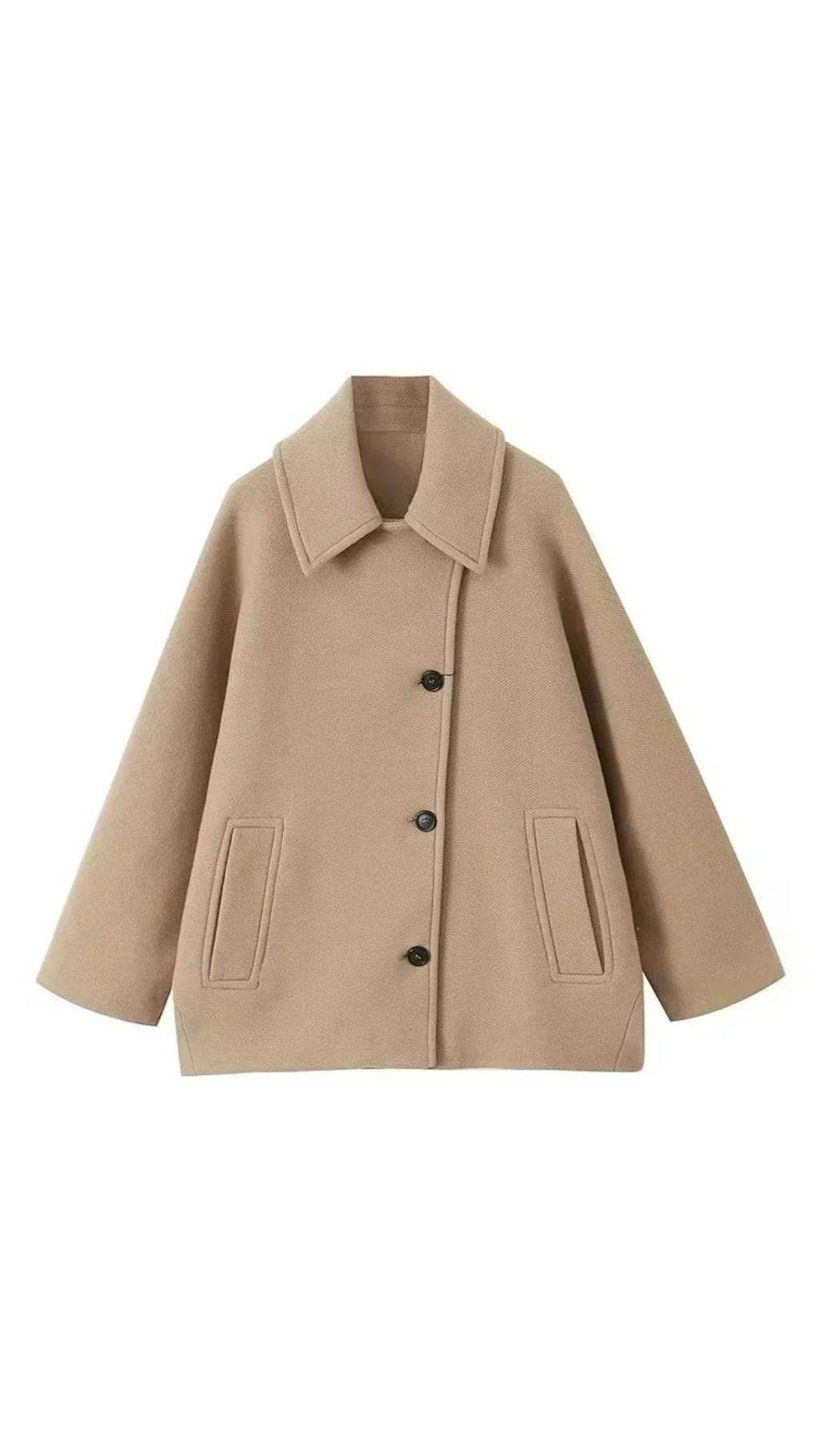 ÉLARA – Oversized Wool Look Coat